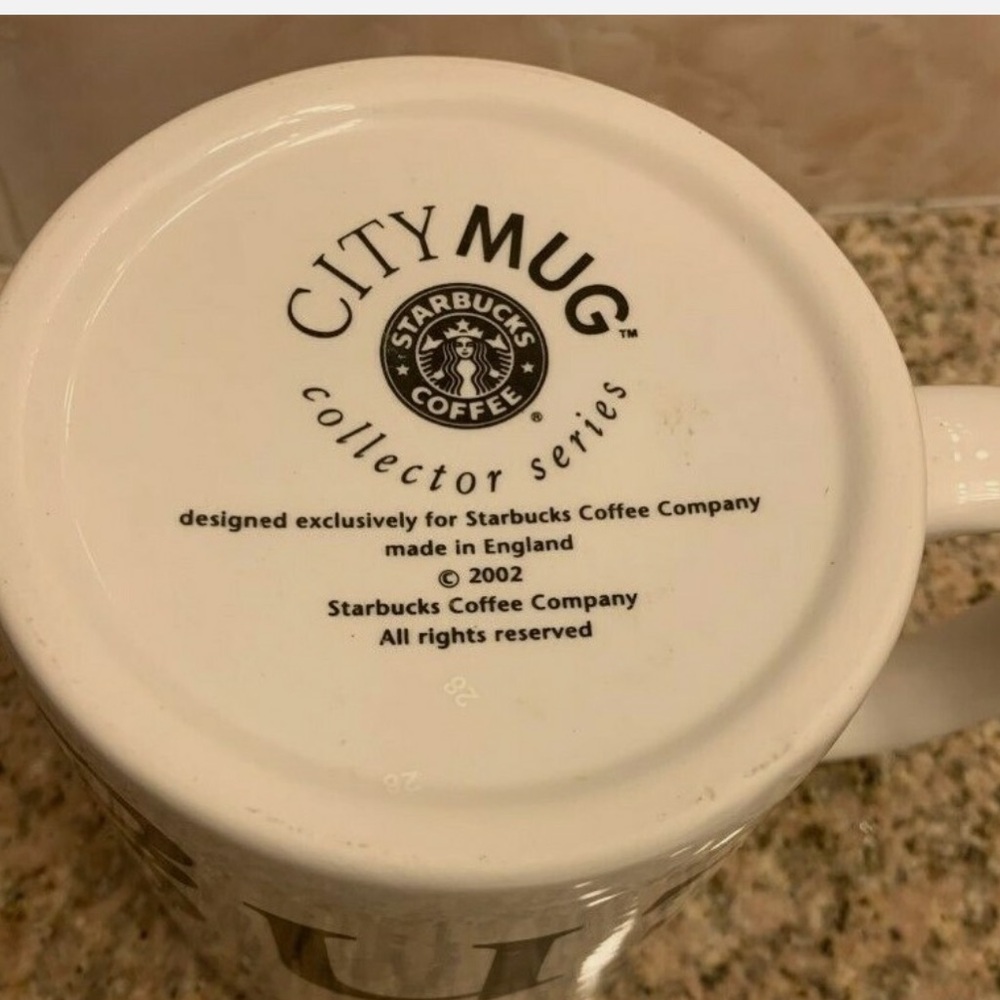 Starbucks City Mug Collectors Series England Coffee Tea Cup 2002 Large 20 Oz - Picture 6 of 7